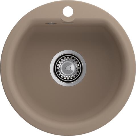 Кухонная мойка GRANFEST SMART SM-435 песочный + сифон