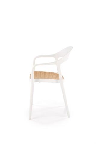 Стул HALMAR K530 белый/натуральный