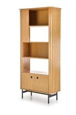 Стеллаж HALMAR SMART REG1 дуб натуральный/черный