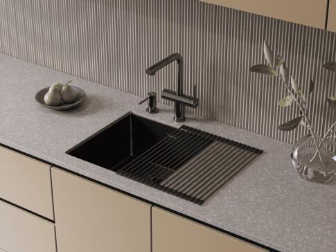 Смеситель для кухни Omoikiri Karatsu-S GM вороненая сталь