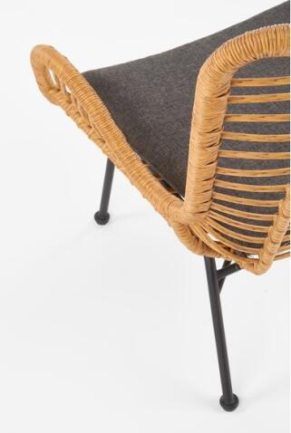 Кресло HALMAR IKARO натуральный/серый