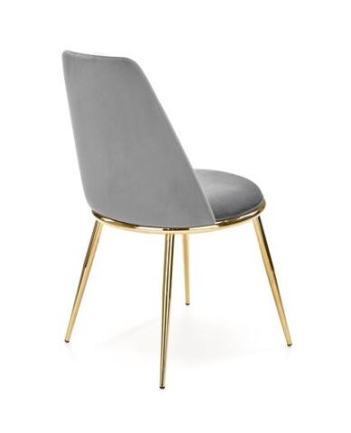 Стул HALMAR K460 серый/золотой
