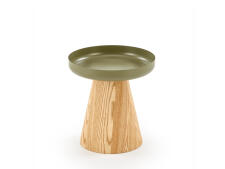 Стол журнальный HALMAR GINA зеленый/натуральный