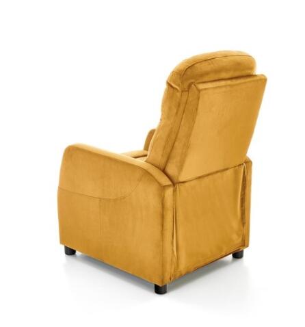 Кресло HALMAR FELIPE 2 раскладное, горчичный/венге