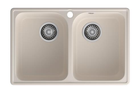 Кухонная мойка GRANFEST QUARZ Z-15 белый + сифон