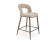 Стул барный HALMAR H114 бежевый/ореховый