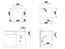 Мойка ZORG Subline 40 черный опал