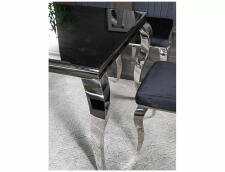 Стол обеденный SIGNAL PRINCE черный/хром 150/90