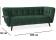 Диван SIGNAL CASTELLO 3 Velvet Bluvel 78 зеленый/венге