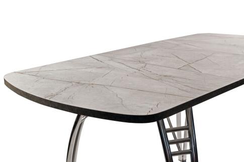 Стол ВВР Раздвижной пластиковый Каспий серый/Паук, 110-150/70