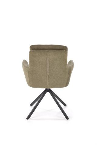 Стул HALMAR K536 оливковый/черный, поворотный