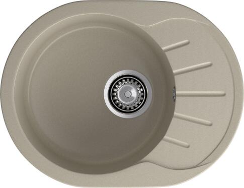Кухонная мойка GRANFEST RONDO R-580L топаз