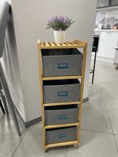 Стеллаж HALMAR REG10 натуральный/серый