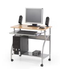 Стол компьютерный HALMAR B6 ольха/серебристый