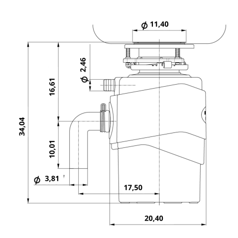 Измельчитель пищевых отходов ZORG PREMIUM FWD MAX
