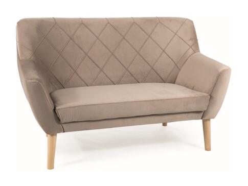 Диван SIGNAL KIER 2 Velvet Bluvel 40 темно-бежевый/бук Диван SIGNAL KIER 2 Velvet Bluvel 40 темно-бежевый/бук