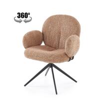 Стул HALMAR K568 корица/черный, поворотный