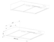 Вытяжка  ZORG TECHNOLOGY PIANO 600 50 M черная