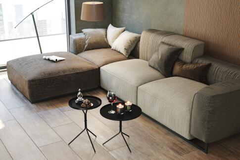 Стол журнальный Sheffilton SHT-CT11/CT11-2 артикул SHT-СЖ24 черный муар