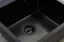 Кухонная мойка из нержавейки BLANTEK LS-5050SNB Snake texture black