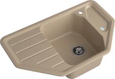 Кухонная мойка GRANFEST CORNER C-800E песочный