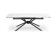 Стол обеденный HALMAR VITORINO белый мрамор/черный 160-220/90