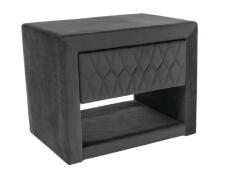 Тумба прикроватная SIGNAL AZURRO Velvet Bluvel 14 серый