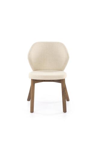 Стул HALMAR K583 бежевый/коричневый/орех