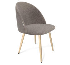 Стул Sheffilton SHT-ST35/S95-W артикул СТ-379 тростниковый сахар/прозрачный лак/черный муар