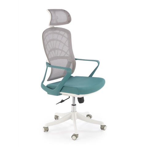 Кресло компьютерное HALMAR VESUVIO 2 бирюзовый/серый/белый