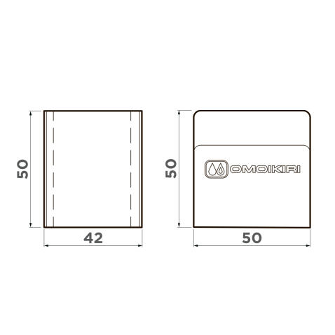 Держатель для губки Omoikiri SH-01-GB нерж.сталь/графит