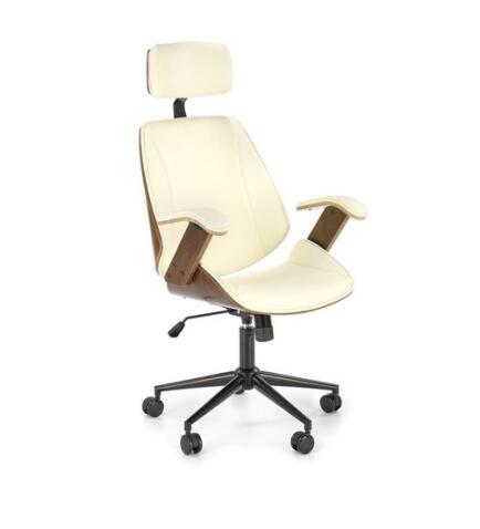 Кресло компьютерное HALMAR IGNAZIO ореховый/кремовый