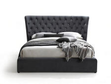 Кровать SIGNAL CARVEN Velvet Bluvel 14 серый 160/200