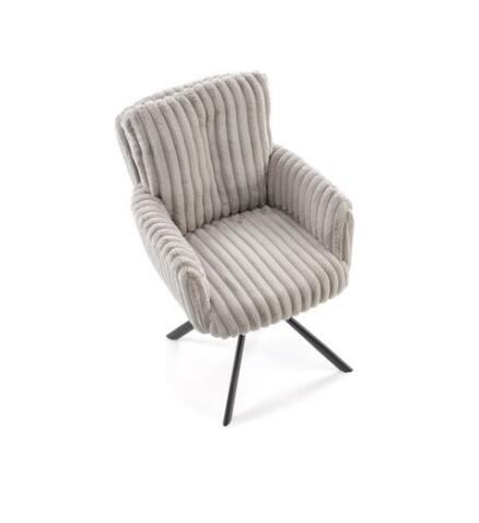 Стул HALMAR K572 серый/черный, поворотный