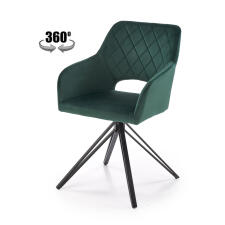 Стул HALMAR K535 зеленый/черный, поворотный