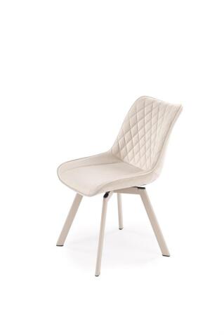 Стул HALMAR K520_CS светло-бежеый/кашемир, поворотный