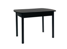 Стол ВВР Раздвижной пластиковый Черный Тунис/Прямое черный, 110-150/70
