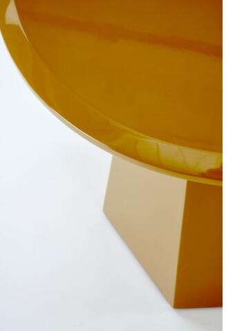 Стол журнальный HALMAR LOCA горчичный