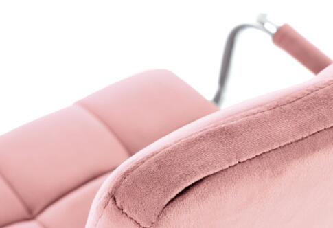 Кресло компьютерное HALMAR GONZO 4 розовый/хром