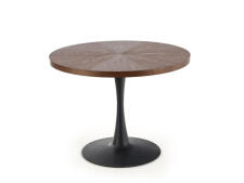 Стол обеденный HALMAR CARMELO орех/черный 100