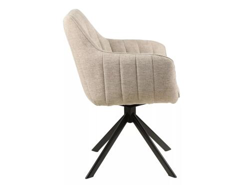 Стул SIGNAL AZALIA Brego 31 бежевый/черный, поворотный