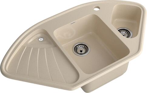 Кухонная мойка GRANFEST CORNER C-1040E кашемир