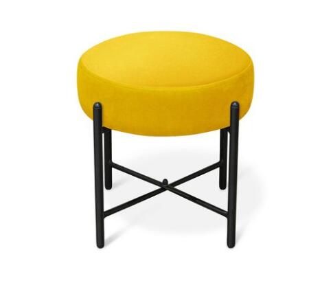 Банкетка Sheffilton SHT-B4 артикул Б-7 желтый/черный муар