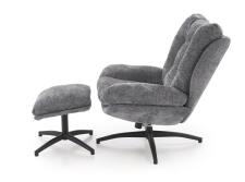 Комплект HALMAR PESTO (кресло+подставка для ног) серый Комплект HALMAR PESTO (кресло+подставка для ног) серый