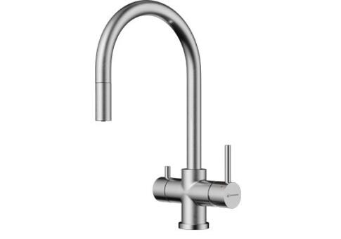 Смеситель для кухни Omoikiri Akita-S-BN нержавеющая сталь