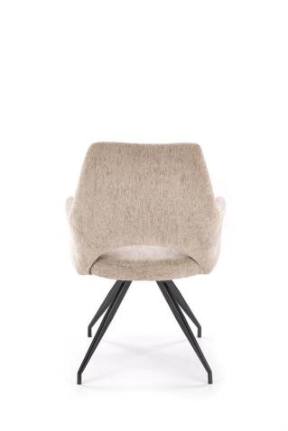 Стул HALMAR K542 бежевый/черный, поворотный