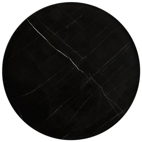 Комплект HALMAR JULIETA (2 стола журнальных) черный мрамор/черный