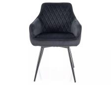 Стул SIGNAL MARLO Velvet Bluvel 19 черный/черный, поворотный