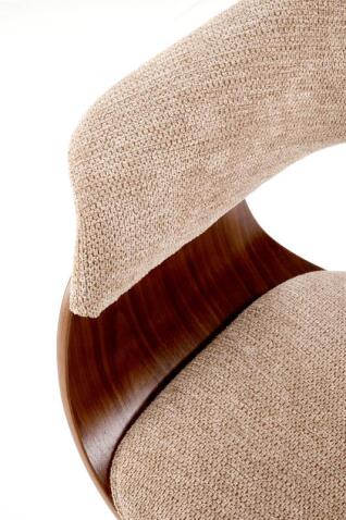 Стул HALMAR K545 бежевый/орех