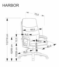 Кресло компьютерное HALMAR HARBOR бежевый Кресло компьютерное HALMAR HARBOR бежевый